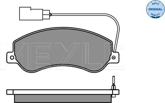 Meyle 025 244 8419/W - Set placute frana,frana disc aaoparts.ro