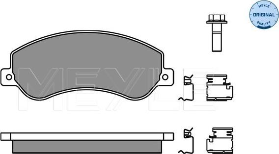 Meyle 025 244 8419/W - Set placute frana,frana disc aaoparts.ro