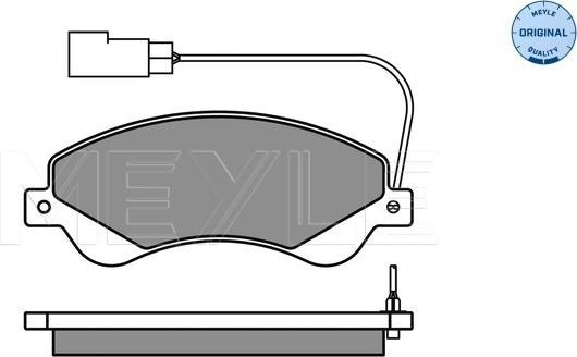 Meyle 025 244 8518/W - Set placute frana,frana disc aaoparts.ro