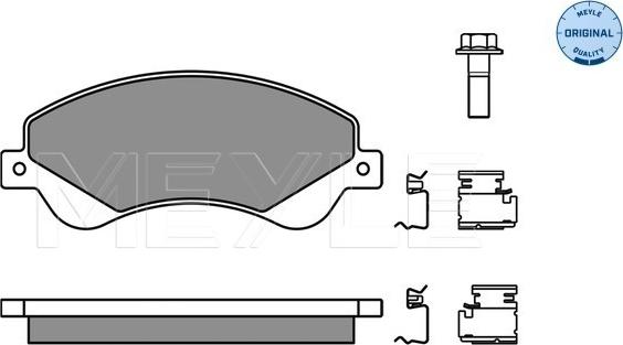 Meyle 025 244 8518/W - Set placute frana,frana disc aaoparts.ro