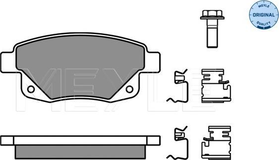 Meyle 025 244 8617/W - Set placute frana,frana disc aaoparts.ro