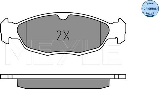 Meyle 025 244 8717 - Set placute frana,frana disc aaoparts.ro