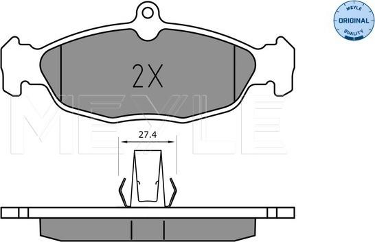 Meyle 025 244 8717 - Set placute frana,frana disc aaoparts.ro