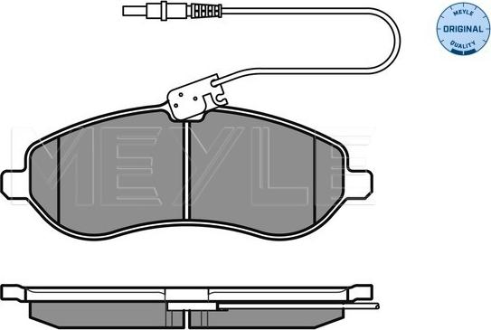 Meyle 025 245 9518/W - Set placute frana,frana disc aaoparts.ro