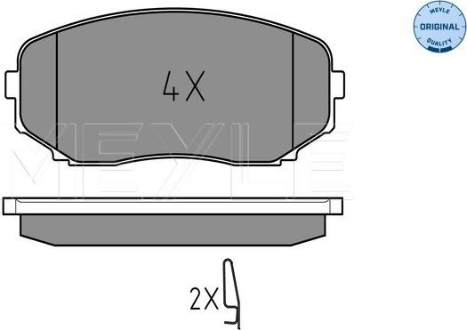 Meyle 025 245 4417/W - Set placute frana,frana disc aaoparts.ro