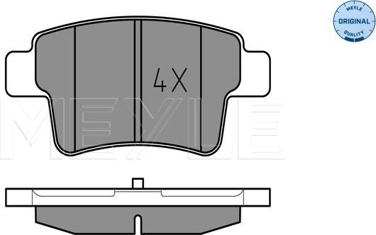 Meyle 025 245 4016 - Set placute frana,frana disc aaoparts.ro