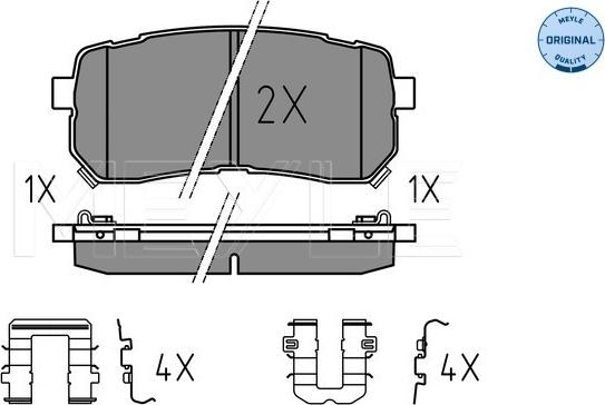 Meyle 025 245 5915/W - Set placute frana,frana disc aaoparts.ro