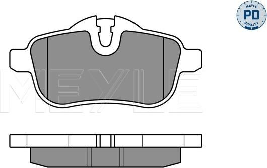 Meyle 025 245 5918/PD - Set placute frana,frana disc aaoparts.ro