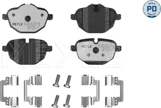 Meyle 025 245 6118/PD - Set placute frana,frana disc aaoparts.ro