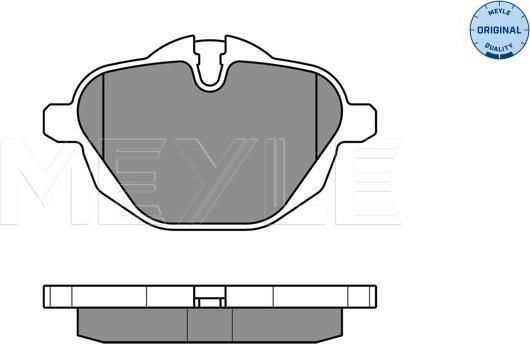 Meyle 025 245 6118 - Set placute frana,frana disc aaoparts.ro