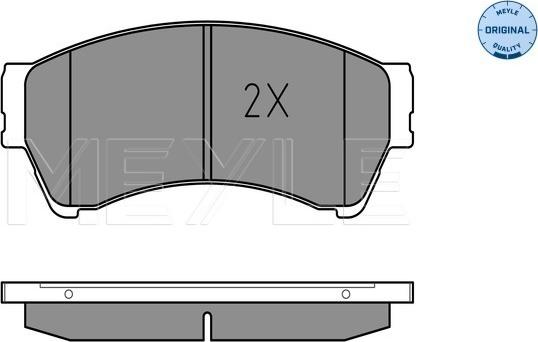 Meyle 025 245 8217/W - Set placute frana,frana disc aaoparts.ro