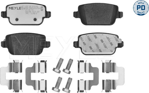 Meyle 025 245 3715/PD - Set placute frana,frana disc aaoparts.ro
