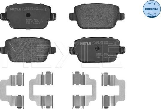 Meyle 025 245 3715 - Set placute frana,frana disc aaoparts.ro