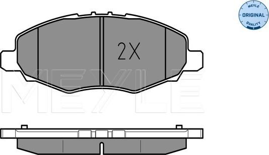 Meyle 025 245 2316/W - Set placute frana,frana disc aaoparts.ro