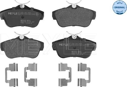 Meyle 025 245 7816 - Set placute frana,frana disc aaoparts.ro