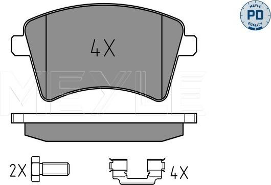 Meyle 025 246 9318/PD - Set placute frana,frana disc aaoparts.ro