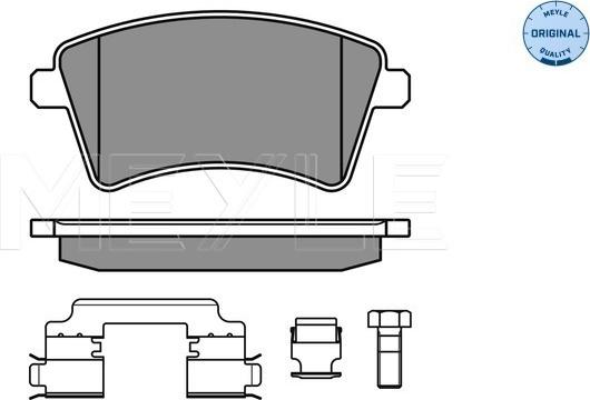 Meyle 025 246 9317 - Set placute frana,frana disc aaoparts.ro