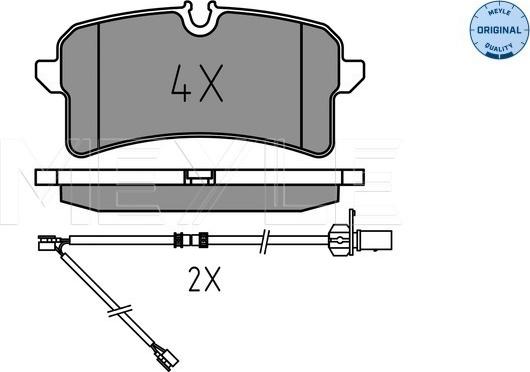 Meyle 025 246 4317 - Set placute frana,frana disc aaoparts.ro