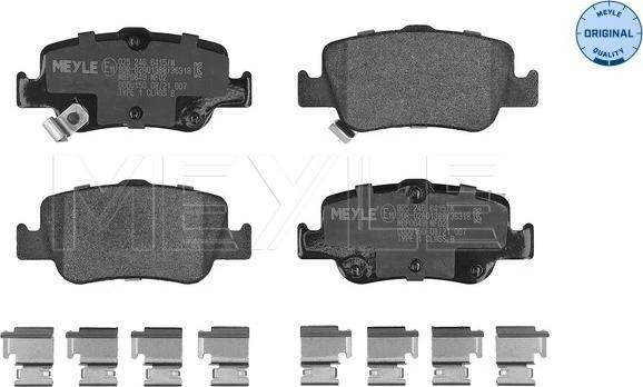 Meyle 025 246 6415/W - Set placute frana,frana disc aaoparts.ro