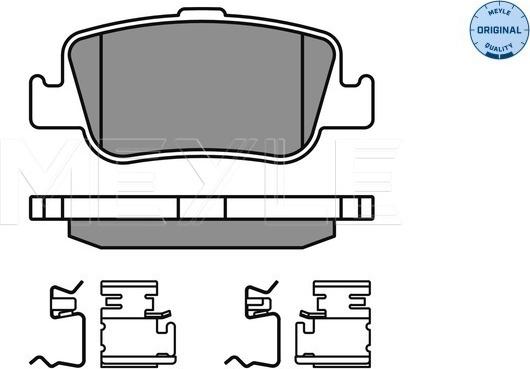 Meyle 025 246 6415/W - Set placute frana,frana disc aaoparts.ro