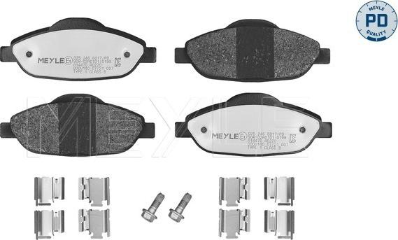 Meyle 025 246 6017/PD - Set placute frana,frana disc aaoparts.ro