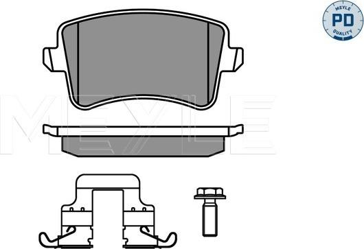 Meyle 025 246 0617-1/PD - Set placute frana,frana disc aaoparts.ro