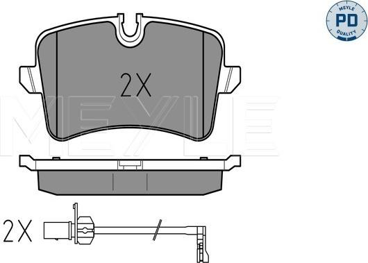 Meyle 025 246 0617/PD - Set placute frana,frana disc aaoparts.ro