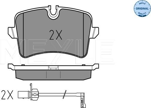 Meyle 025 246 0617/W - Set placute frana,frana disc aaoparts.ro