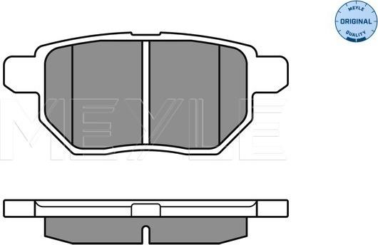 Meyle 025 246 1015/W - Set placute frana,frana disc aaoparts.ro