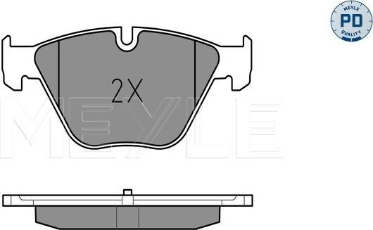 Meyle 025 246 8820/PD - Set placute frana,frana disc aaoparts.ro