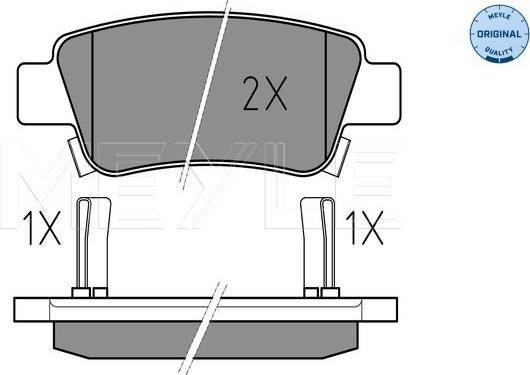 Meyle 025 246 3516/W - Set placute frana,frana disc aaoparts.ro