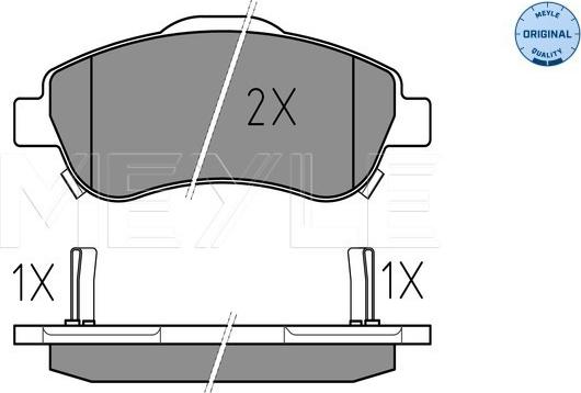 Meyle 025 246 3819/W - Set placute frana,frana disc aaoparts.ro