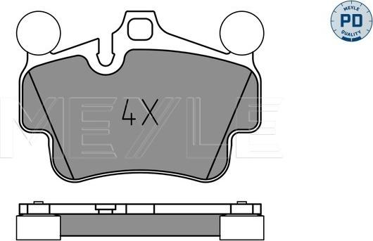 Meyle 025 240 4917/PD - Set placute frana,frana disc aaoparts.ro