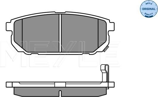 Meyle 025 240 5815/W - Set placute frana,frana disc aaoparts.ro