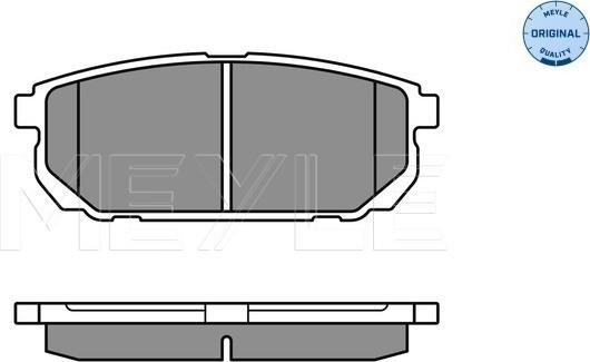 Meyle 025 240 5815/W - Set placute frana,frana disc aaoparts.ro