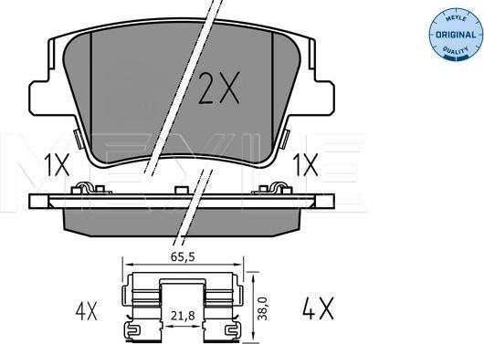 Meyle 025 240 0016 - Set placute frana,frana disc aaoparts.ro