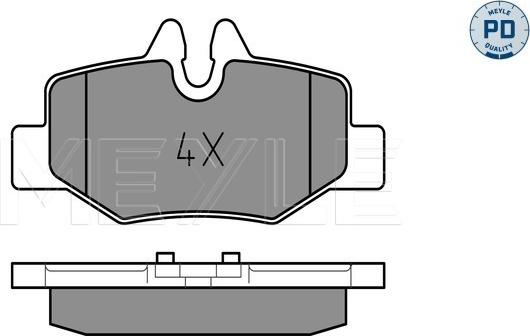 Meyle 025 240 0817/PD - Set placute frana,frana disc aaoparts.ro