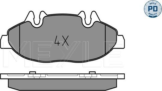 Meyle 025 240 0720/PD - Set placute frana,frana disc aaoparts.ro