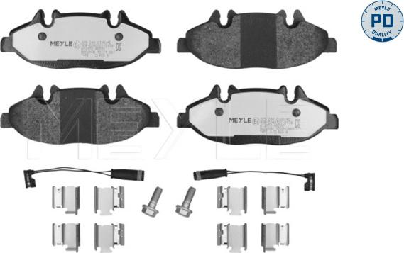 Meyle 025 240 0720/PD - Set placute frana,frana disc aaoparts.ro