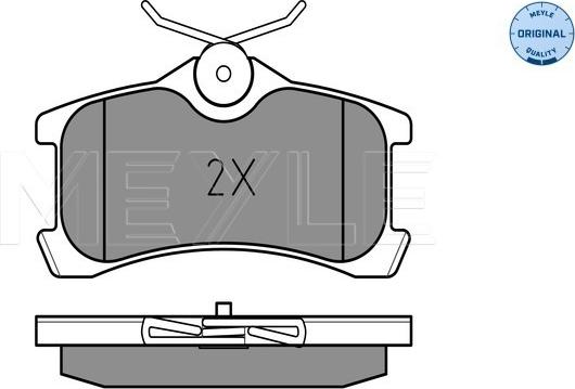 Meyle 025 240 1314/W - Set placute frana,frana disc aaoparts.ro