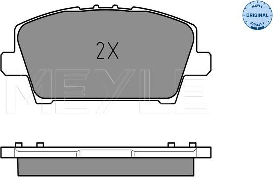 Meyle 025 240 8717/W - Set placute frana,frana disc aaoparts.ro