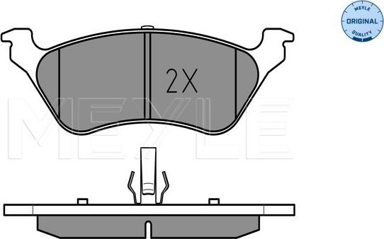 Meyle 025 240 3616/W - Set placute frana,frana disc aaoparts.ro