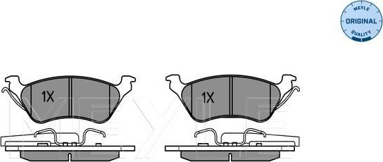 Meyle 025 240 3616/W - Set placute frana,frana disc aaoparts.ro