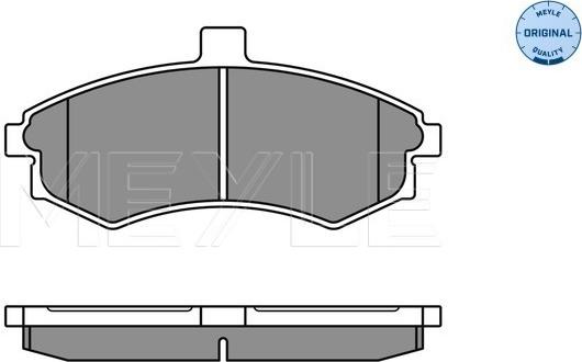 Meyle 025 240 3117/W - Set placute frana,frana disc aaoparts.ro