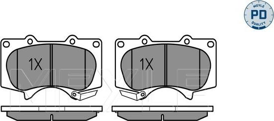 Meyle 025 240 2417/PD - Set placute frana,frana disc aaoparts.ro