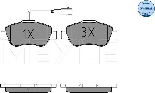 Meyle 025 240 7218 - Set placute frana,frana disc aaoparts.ro