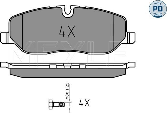 Meyle 025 241 9118/PD - Set placute frana,frana disc aaoparts.ro