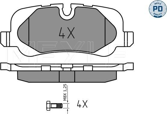 Meyle 025 241 9217/PD - Set placute frana,frana disc aaoparts.ro