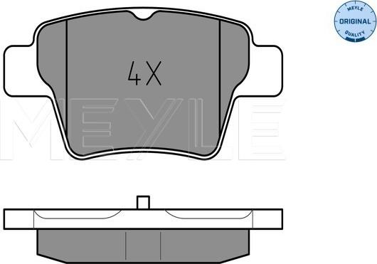 Meyle 025 241 5017 - Set placute frana,frana disc aaoparts.ro