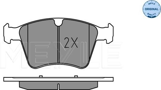 Meyle 025 241 5120 - Set placute frana,frana disc aaoparts.ro